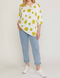 Entro - Happy Face Top - Plus