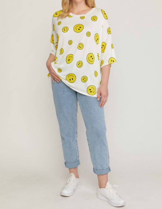 Entro - Happy Face Top - Plus