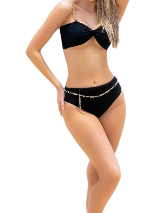 Mapale - Chain Accent Two Piece Swimsuit