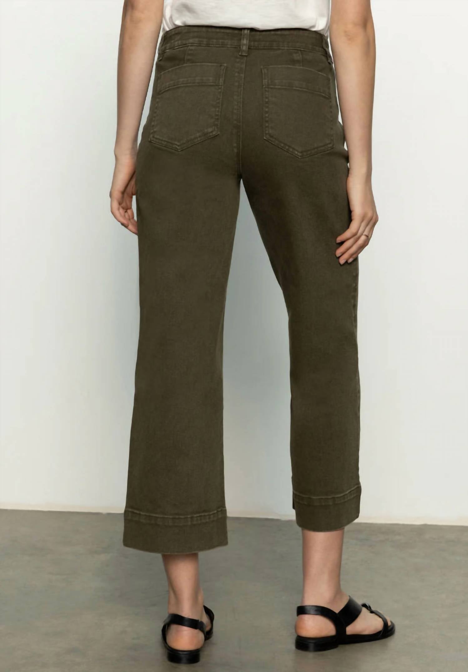 Sanctuary Fatigue Wide-leg Cropped Pant in marine - women's pants - alternate view