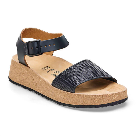 Birkenstock - Women's Glenda Raffia Leather Sandals - Medium/Narrow