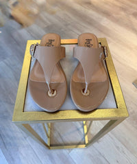 Corkys Footwear Women's What's The Gossip Thong Sandals in camel - women's sandal - detail view