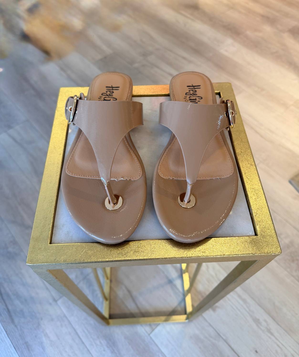 Corkys Footwear Women's What's The Gossip Thong Sandals in camel - women's sandal - detail view