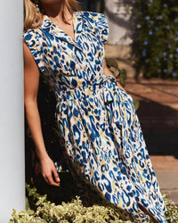 Tyler Boe - Paige Aqua Animal Dress
