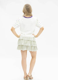 Gabriel + Simone - Sequin “mardi Gras” Princess Top