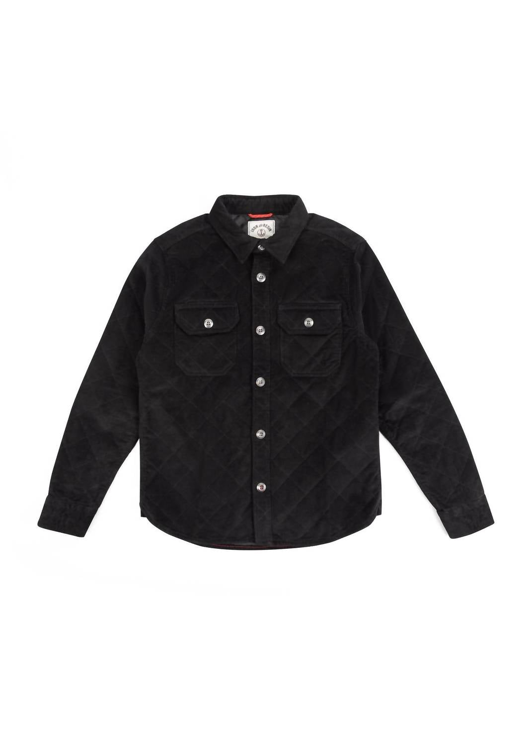 Iron & Resin Men's Keystone Corduroy Shirt in black - men's jacket