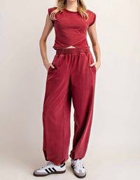 Ee:Some - Solid Pocket Jogger Sweatpants