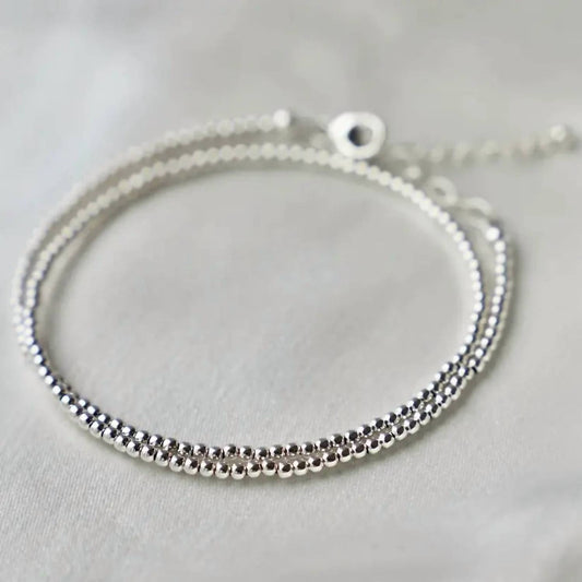 Katie Waltman - Women's Sterling Silver Double Wrap Bracelet