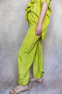 Before You Lemongrass Wide Leg Pants in green - women's pants - view 8