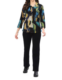 Parsley & Sage - Justine Three Quarter Sleeve Pullover Top