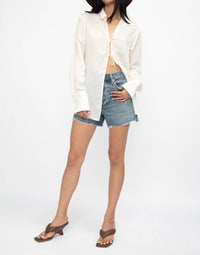 Frame - Tie Front Blouse