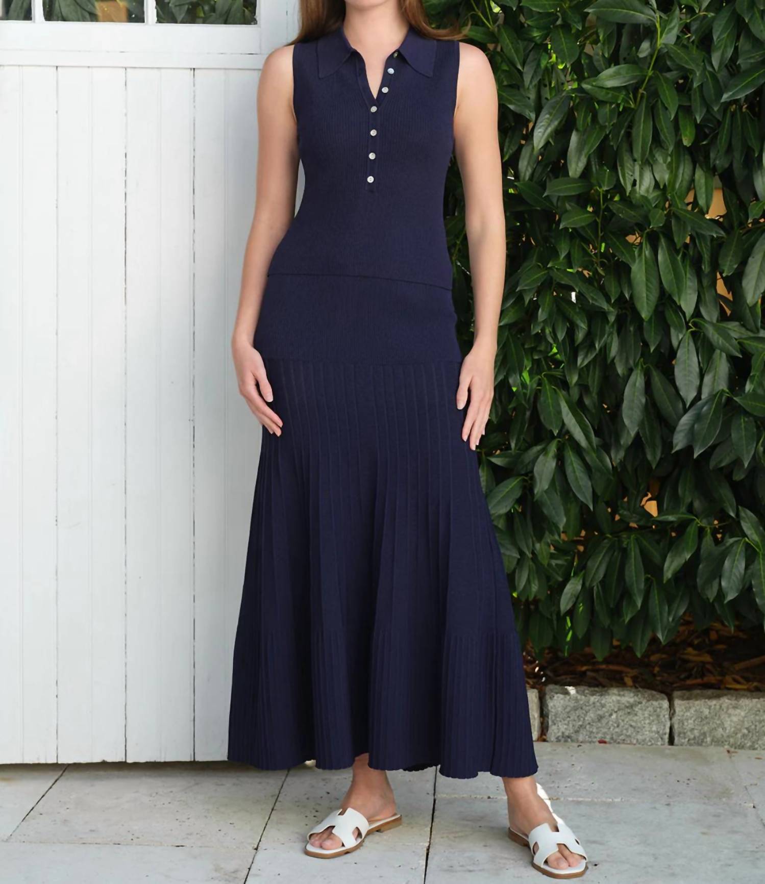 525 America - Gwyneth Solid Midi Skirt