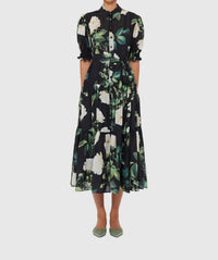 Leo Lin - Ellie Bishop Sleeve Midi Dress