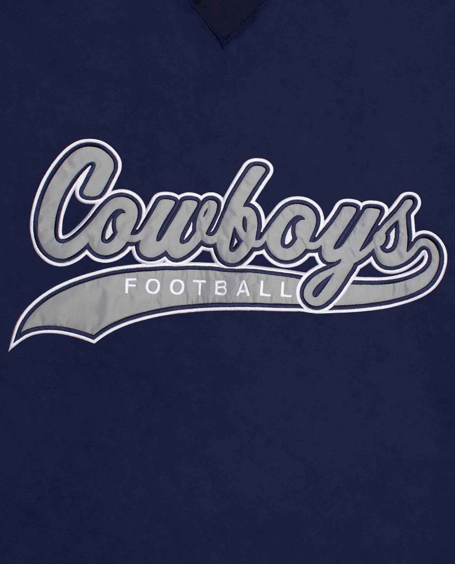 Starter - Men's Dallas Cowboys Nylon Pullover Starter Windbreaker Jacket