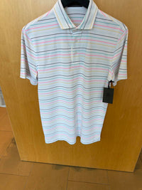 G/Fore - Men's Multi Stripe Short Sleeve Knit Polo
