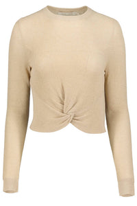 Bishop + Young - Object Of Affection Lurex Bonita Twist Front Sweater