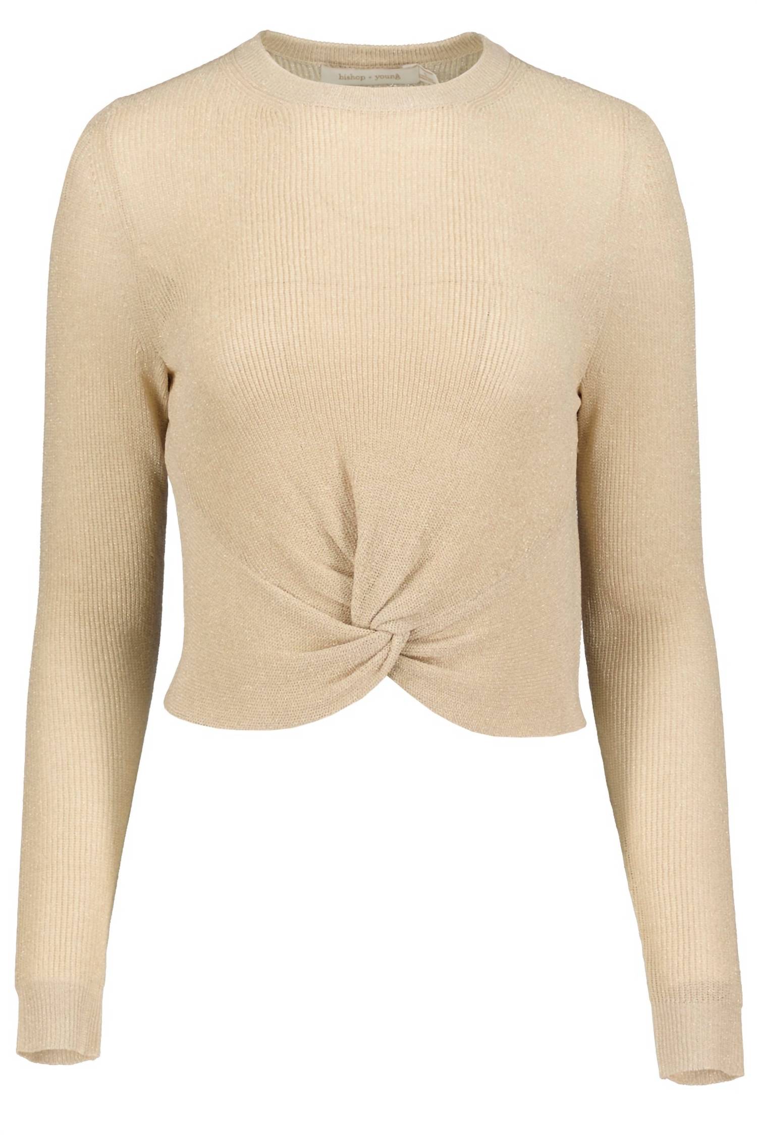 Bishop + Young - Object Of Affection Lurex Bonita Twist Front Sweater
