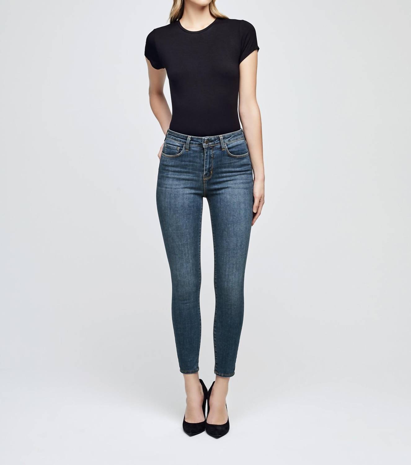 L'Agence Marguerite High Rise Skinny Jean in new vintage - women's jeans