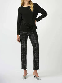 Joseph Ribkoff - Plaid Pull On Pant