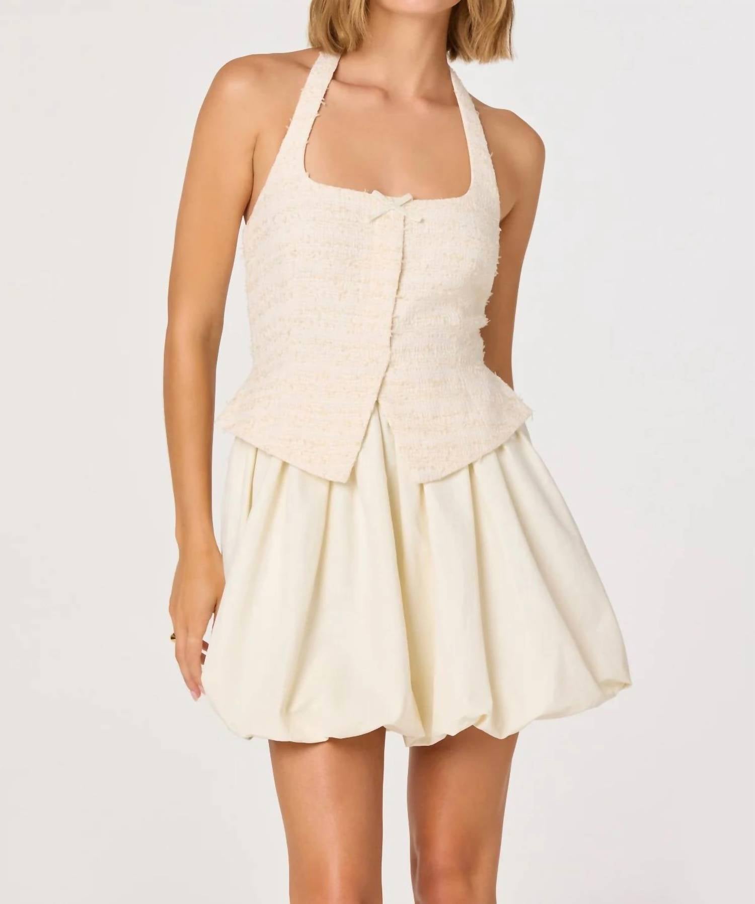 Astr - Tweed Bubble Dress