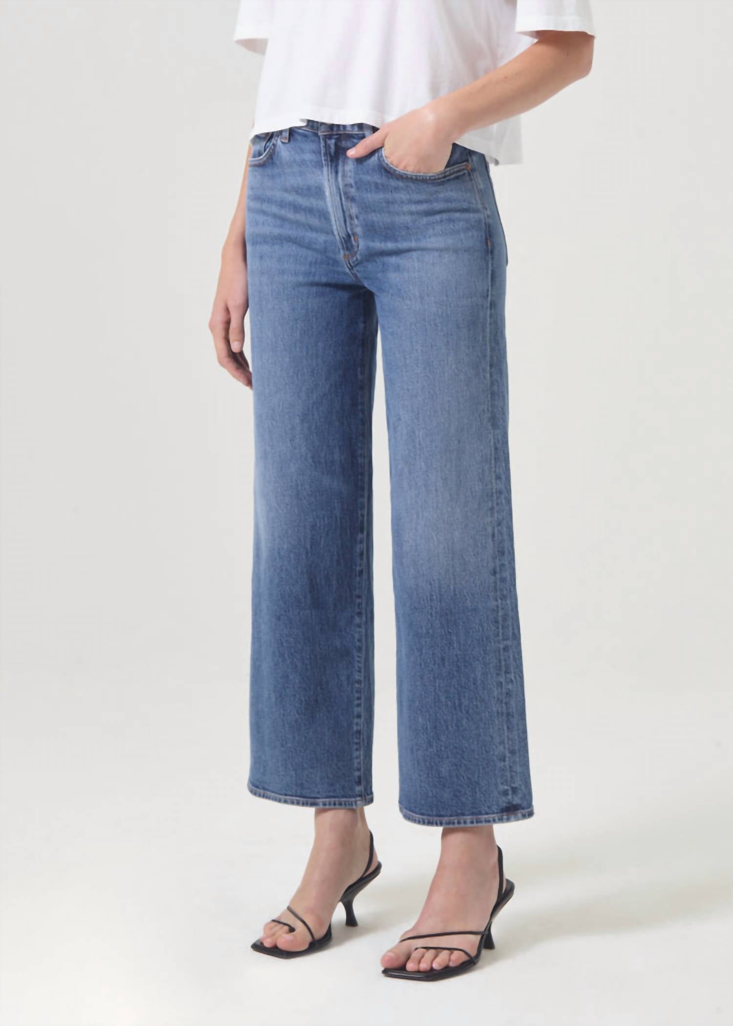 Agolde - Harper Crop Mid Rise Relaxed Straight Jean