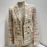 Akris - Women’s Fringe Tweed Blazer Jacket