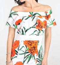 Nikibiki - Blossoms Off Shoulder Ruffle Dress