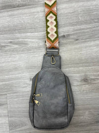Zenana - Women's Vegan Leather Sling Crossbody Bag