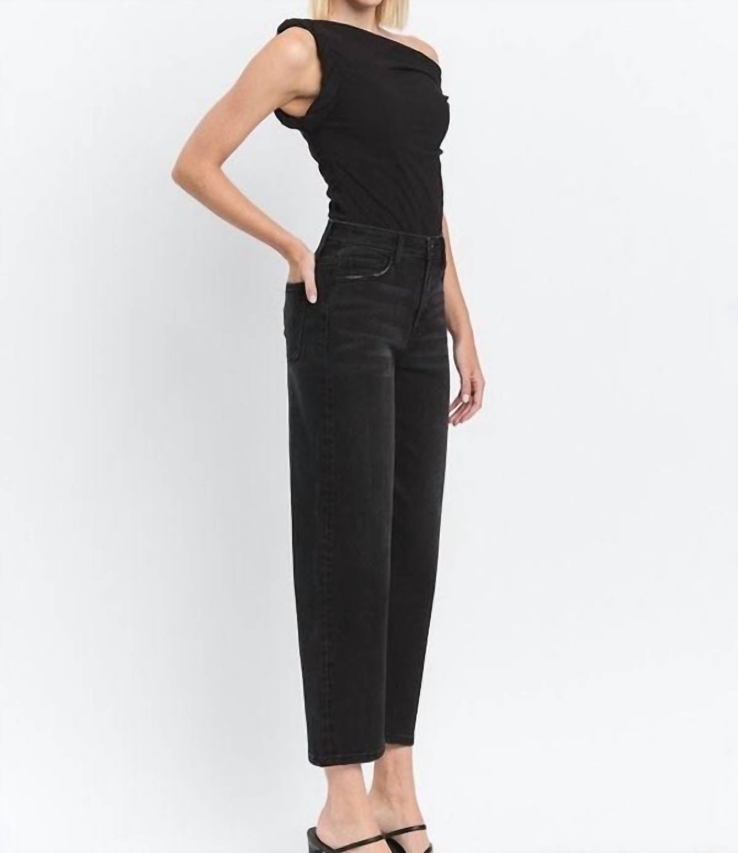 Vervet By Flying Monkey - Amelia High Rise Barrel Jeans