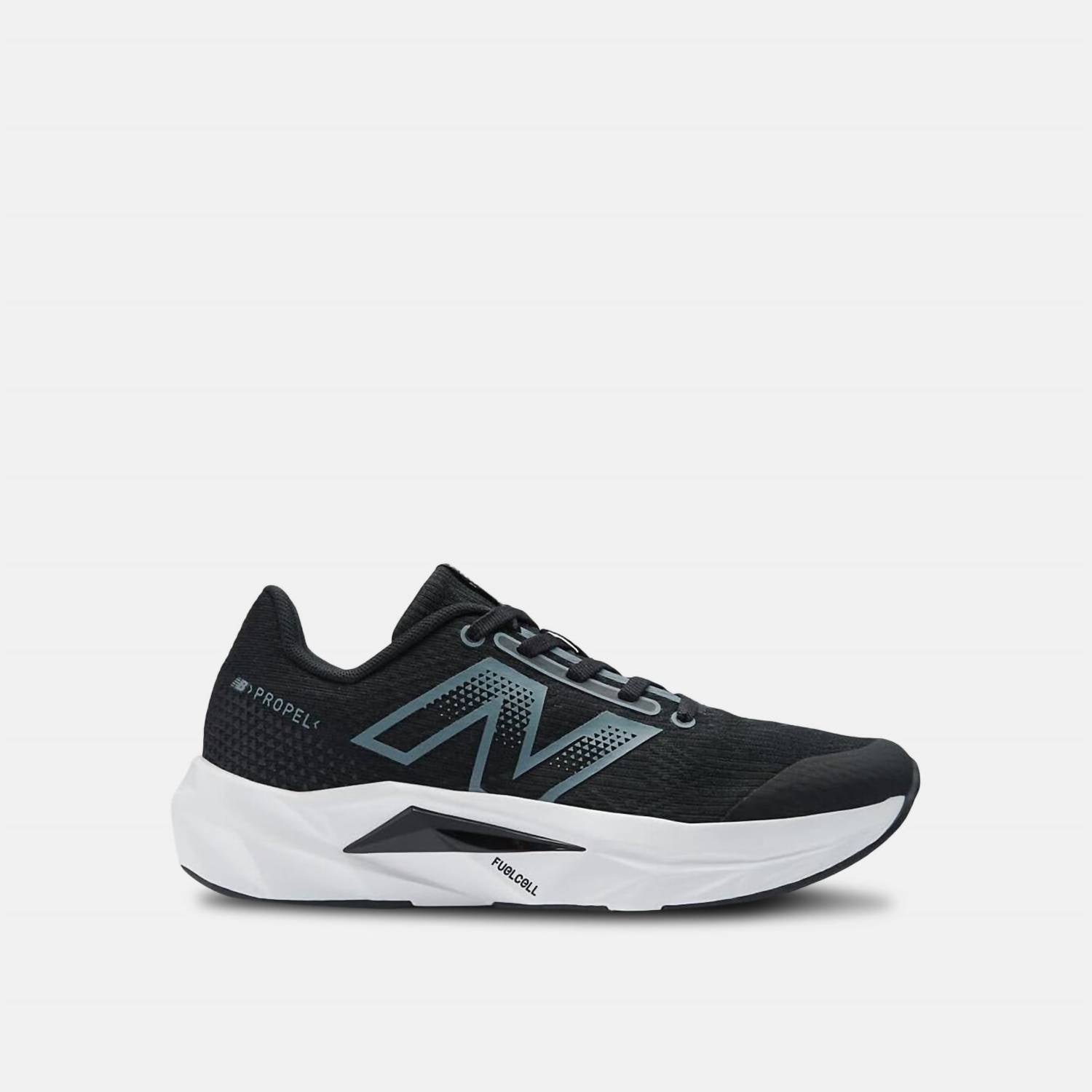 New Balance Boy's Fuelcell Propel V5 Road Running Shoes in black - kids' sneaker