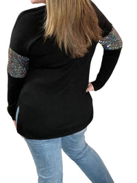 Honeyme - V-Neck Long Sleeve Top
