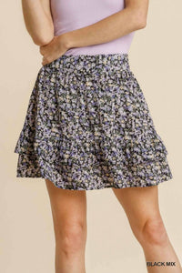 Umgee - Fun And Flouncy Floral Skirt