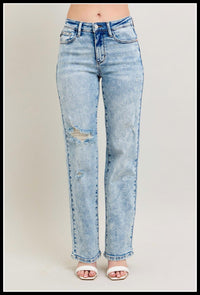 Judy Blue - Women's 90's Straight Denim Plus