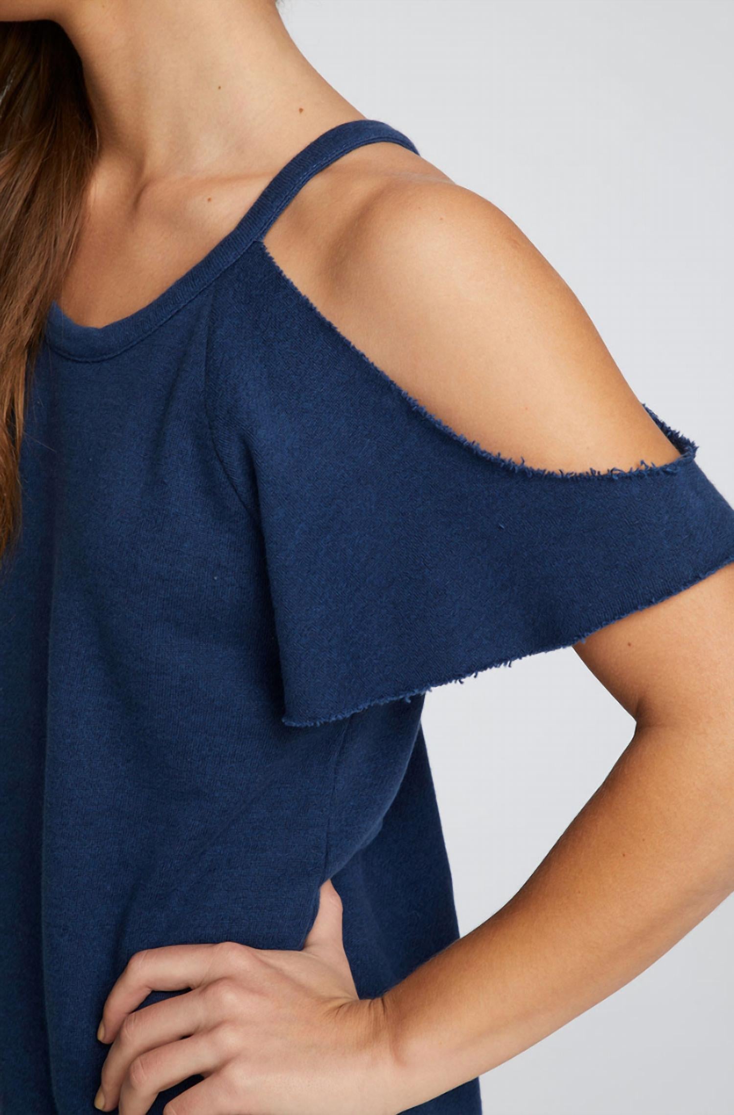 Chaser - Shirttail Cold Shoulder Mini Dress
