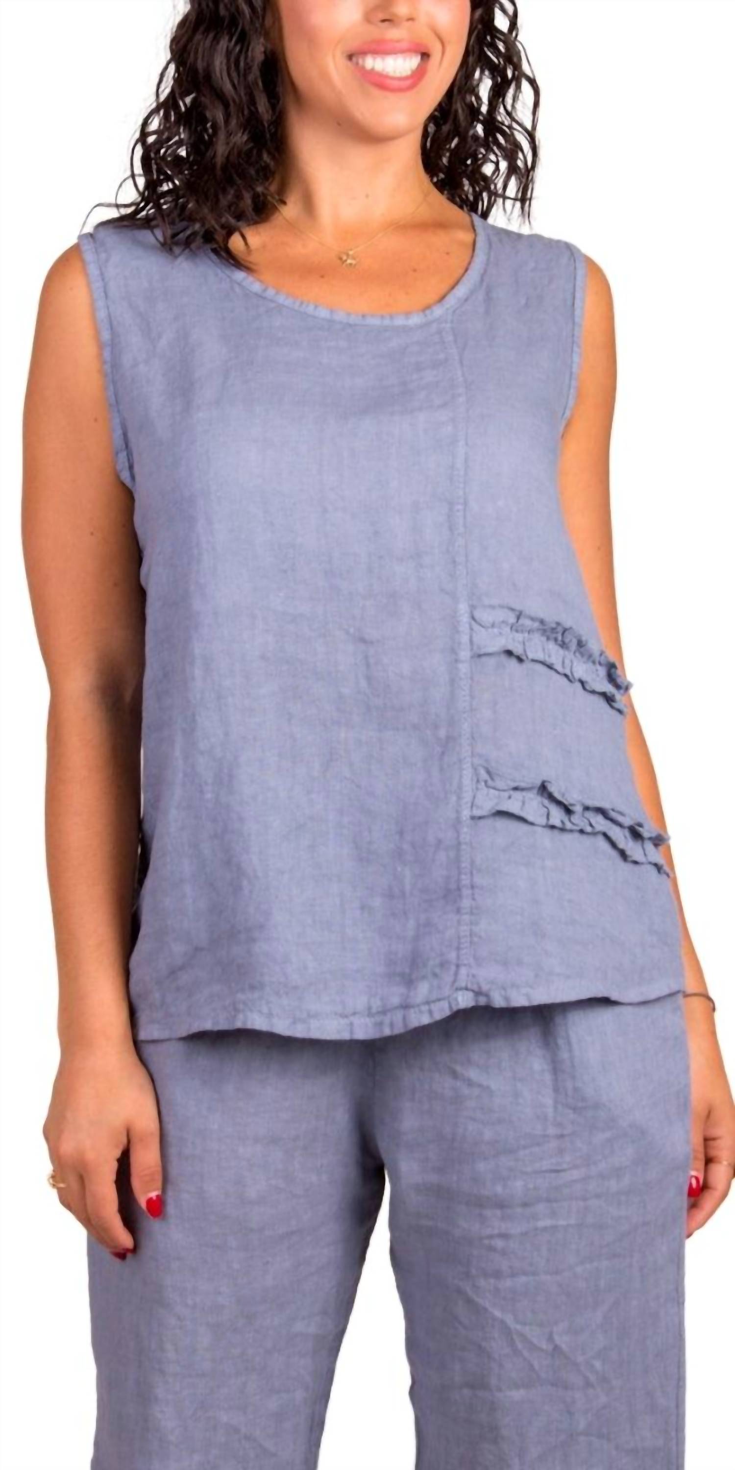Gigi Moda - Palermo Linen Sleeveless Top