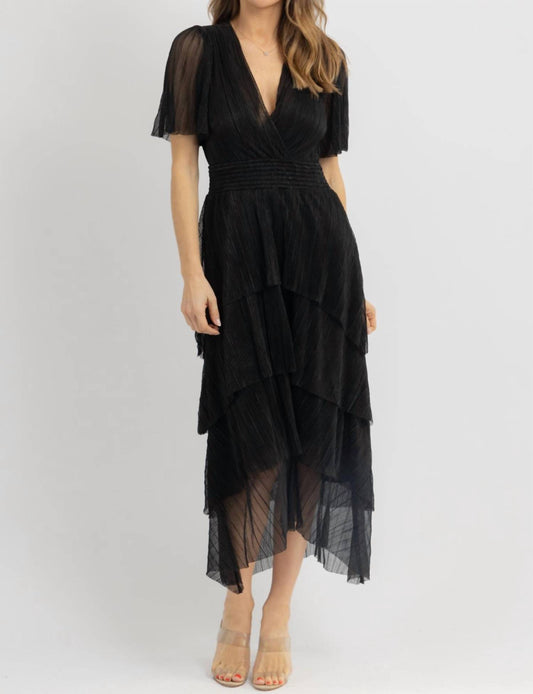 Dress Forum - Midnight Metallic Midi Dress