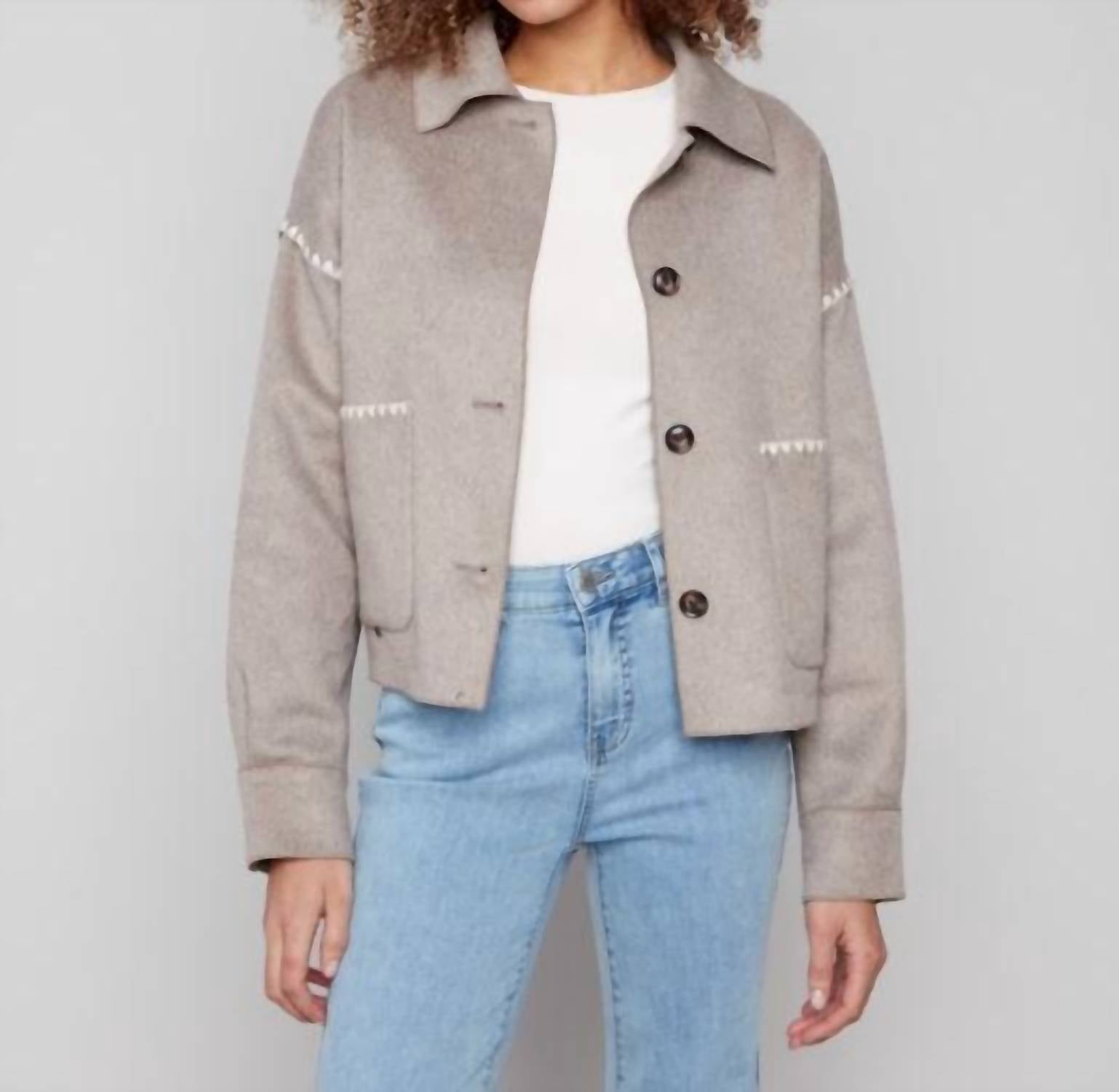 Charlie B - Short Double-faced Wool Jacket
