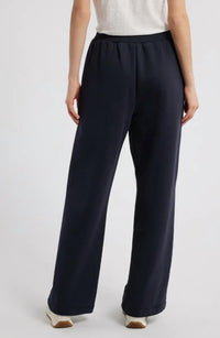 FRAME Women's Straight Leg Sweatpants in dark navy - women's pants - detail view