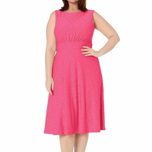 London Times - Inset Waist Midi Dress