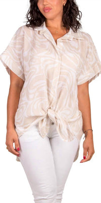 Gigi Moda - Tropical Button Down Shirt