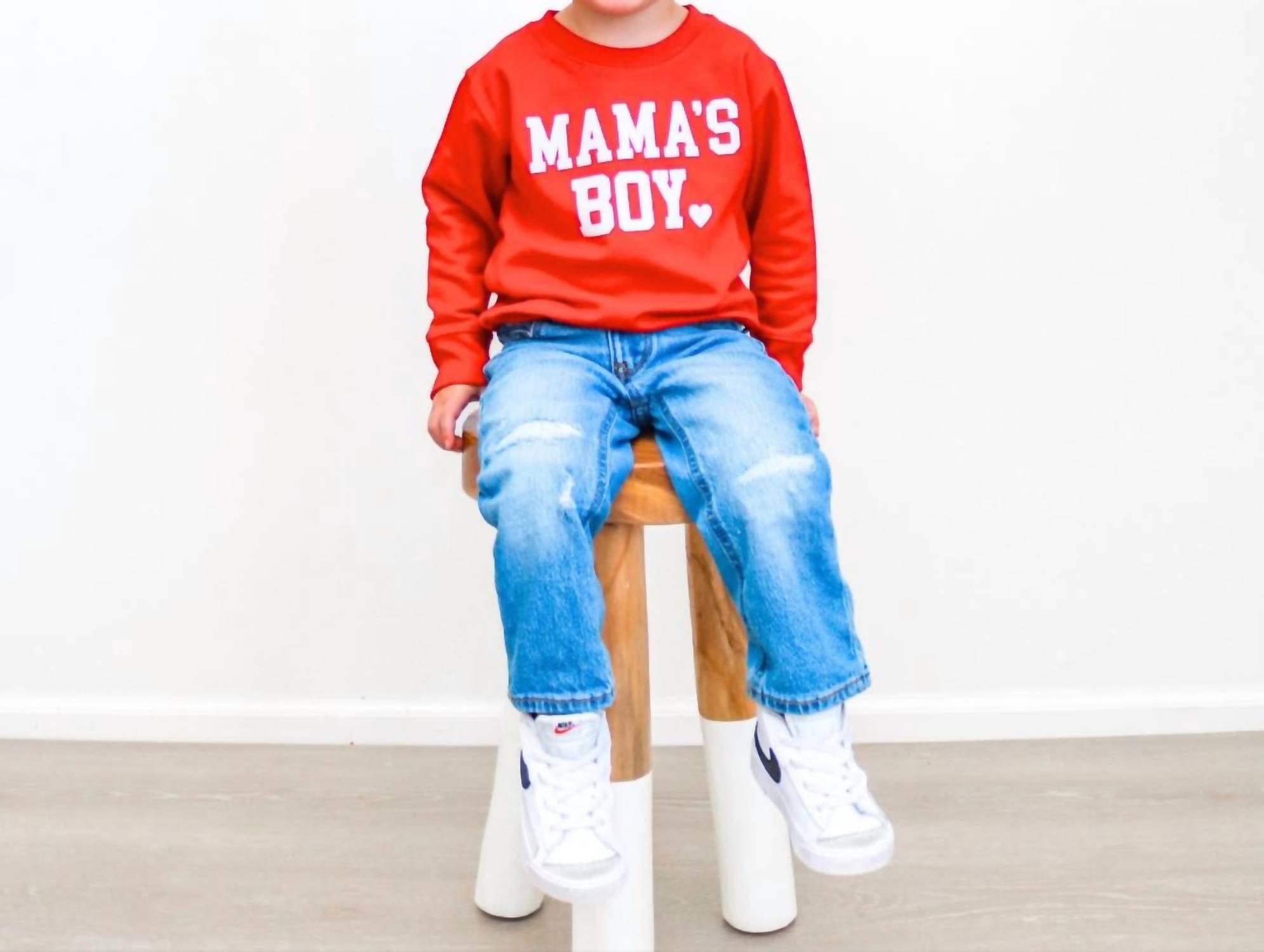 SWEET wink Mama's Boy Sweatshirt in red - kids' shirt