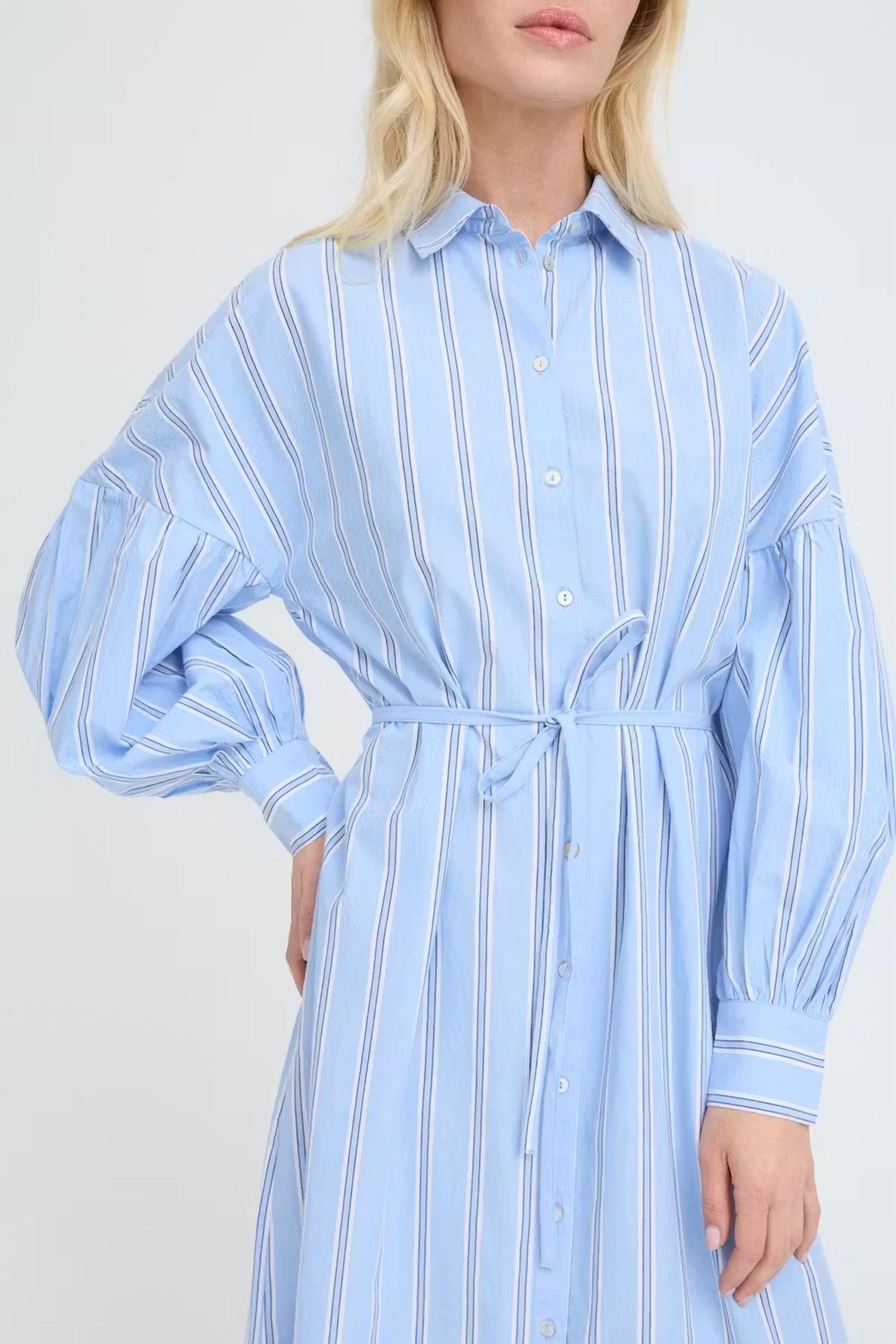 B.Young - Sierra Striped Shirt Dress