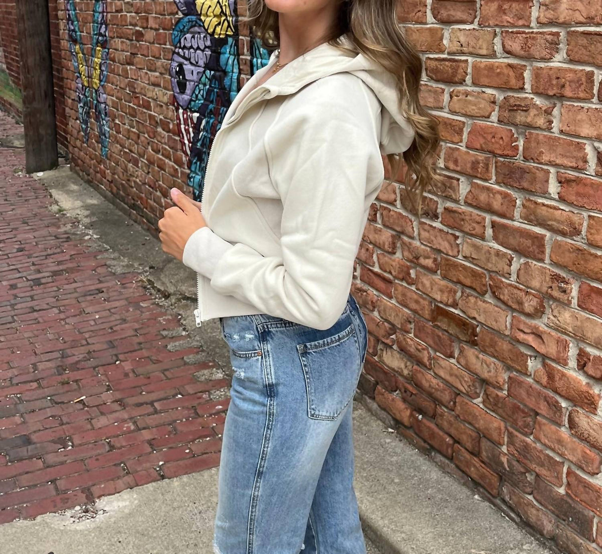 Aemi + Co - Deva Cropped Hooded Jacket