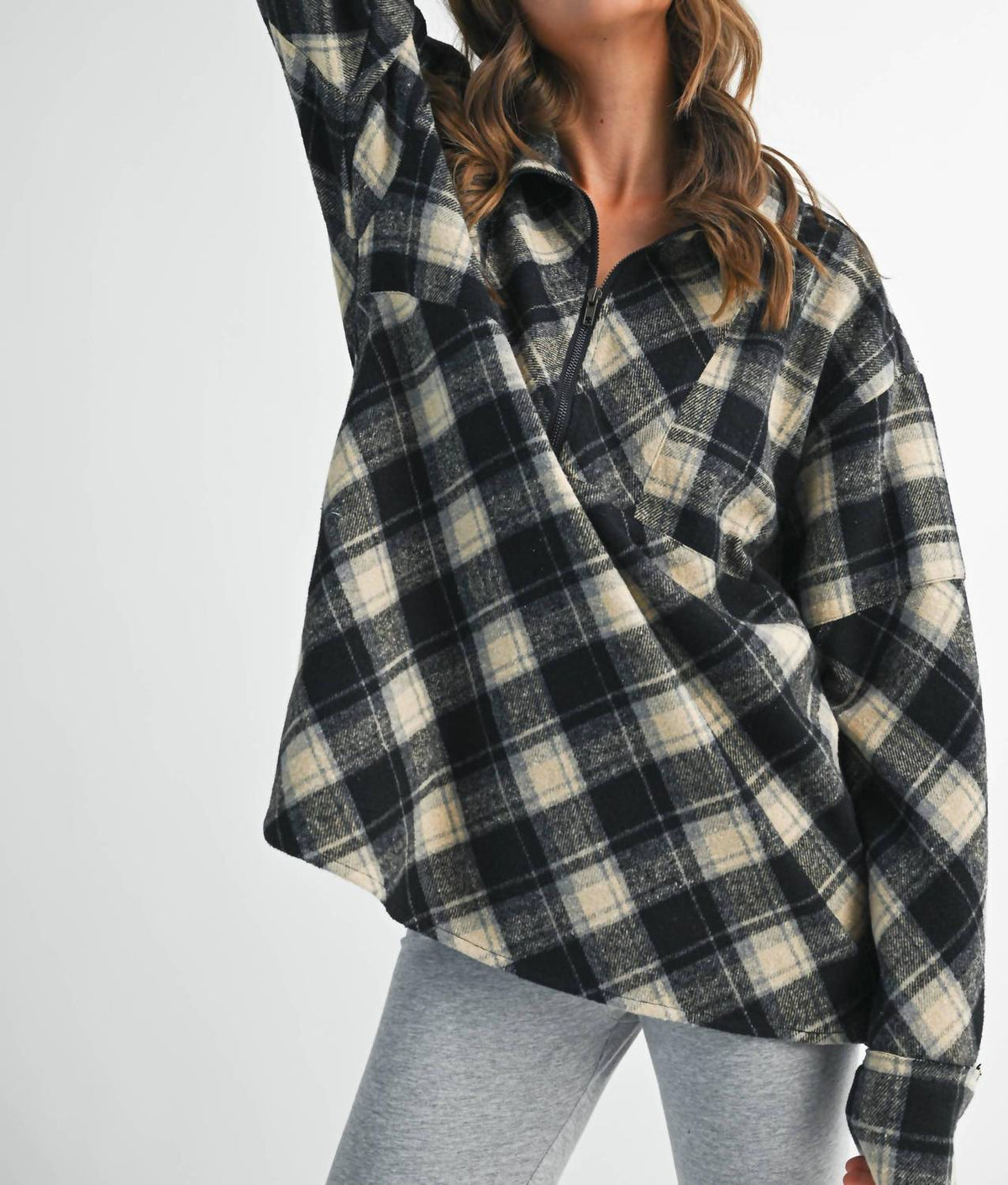 Aemi + Co - Mya Plaid Pullover Top