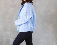 Aemi + Co - Sky Blue Dixie Quilted Jacket