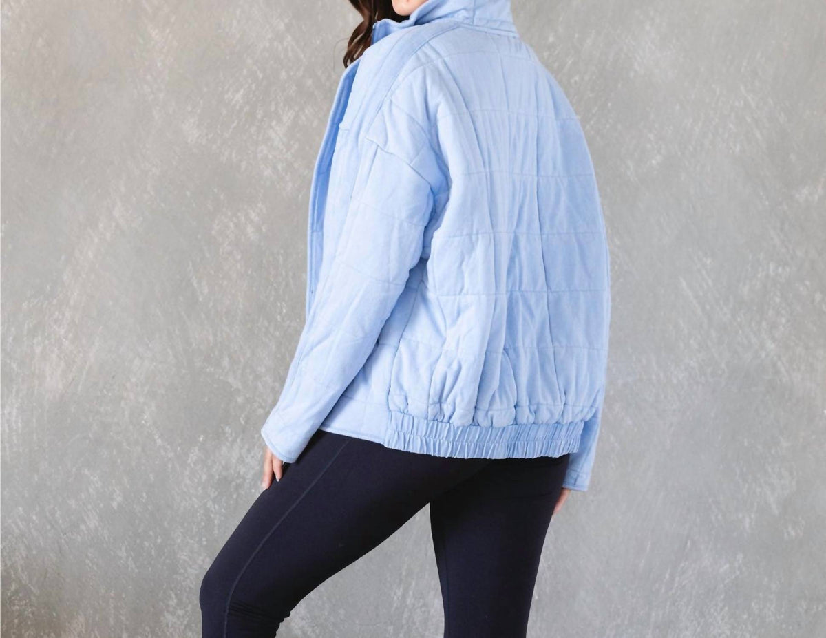 Aemi + Co - Sky Blue Dixie Quilted Jacket
