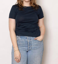 Aequamente - Rubinette Jersey Shirt - blue - clothing - cotton