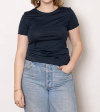 Aequamente - Rubinette Jersey Shirt - blue - clothing - cotton