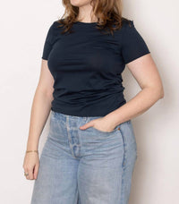 Aequamente - Rubinette Jersey Shirt - blue - clothing - cotton
