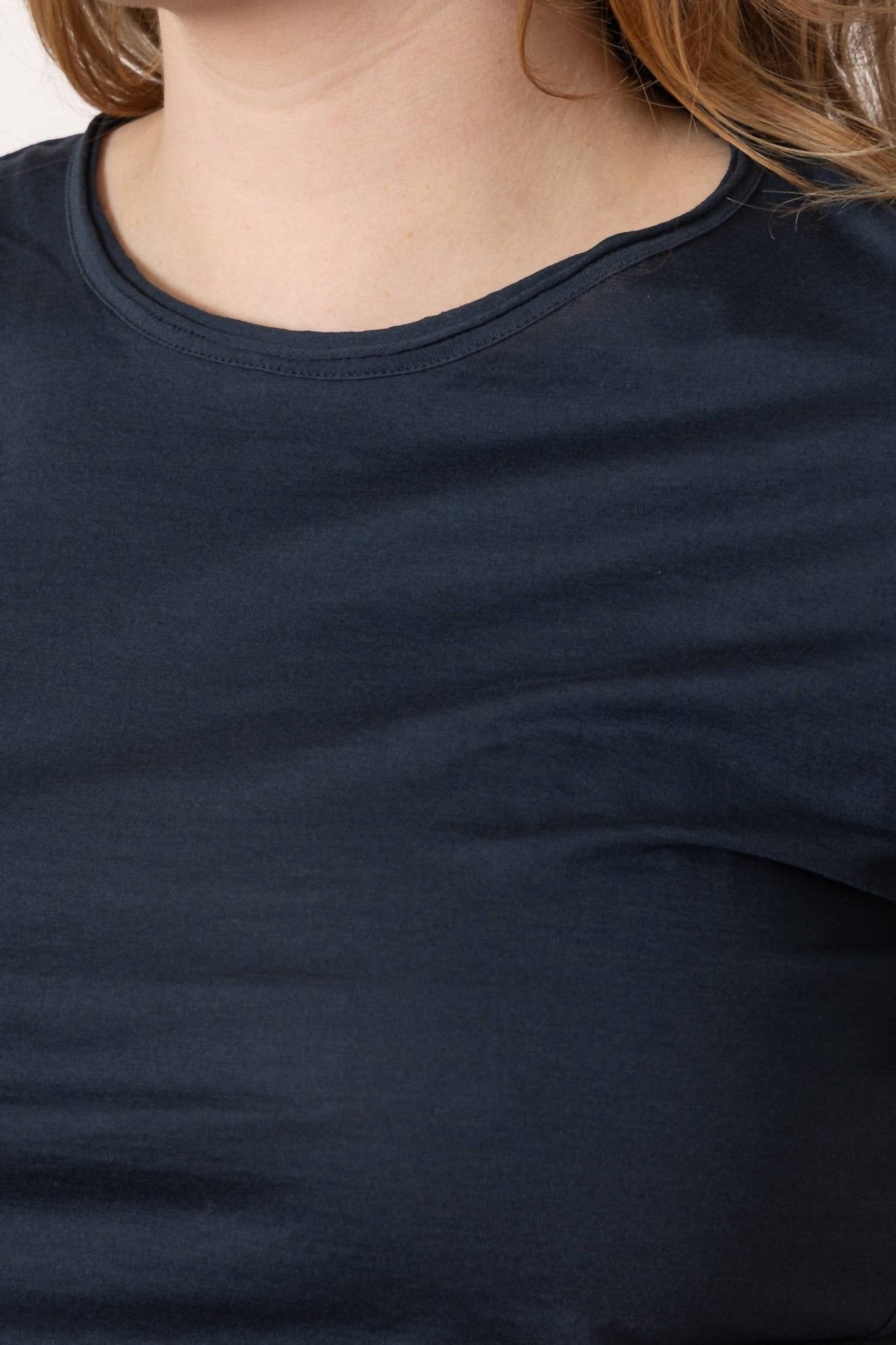 Aequamente - Rubinette Jersey Shirt - blue - clothing - cotton